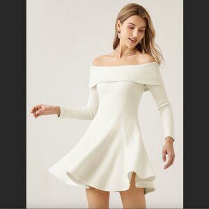 OGL CashSoft off-the-shoulder dress XS